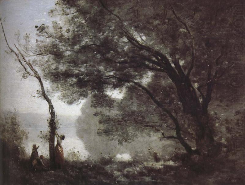 Jean-Baptiste Corot Mott memories Fontainebleau china oil painting image